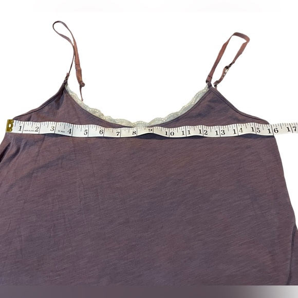 American Eagle Outfitters Purple Camisole with Cream Lace - Picture 5 of 8